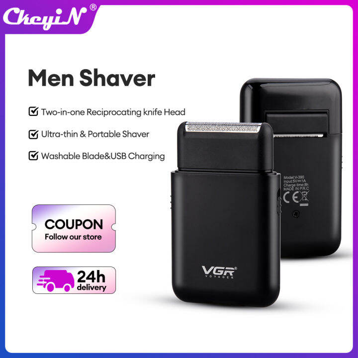 【Malaysia Ready Stock】Ckeyin Portable Beard Shaver Mini USB Charging