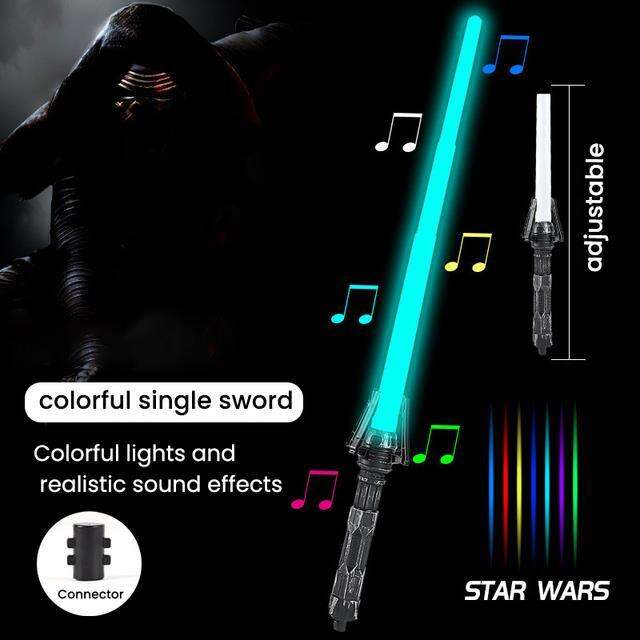 youpin-2pcs-7color-lightsaber-boy-toys-cosplay-plastic-material-dueling-sound-retractable-laser-sword-toy-for-children-gifts