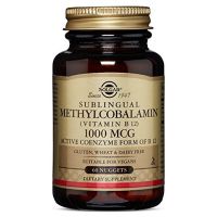 ✔️ ส่งฟรี✔️ Solgar, Sublingual Methylcobalamin (Vitamin B12), 1000 mcg, 60 Nuggets