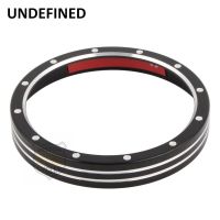 Motorcycle Speedometer Trim Bezel Cover For Harley Sportster 883 1200 Dyna Street Bob Low Rider Billet Burst Ent  Black