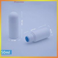 Hassanne ขวดของเหลวสีขาว50/80/150ml พร้อมฟองน้ำ applicator Medicine Liquid bottle