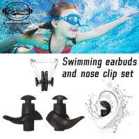 【health】 Swimming Earplugs Nose Clip With Box Waterproof Soft Silicone Adults Child