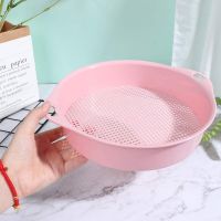 Garden Sieve Plastic Mesh Soil Particle Sieve Screen with Handle Gardening Seedling Cultivation Tool for Filtering Earth Stone