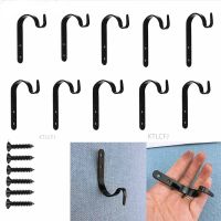 ✜✆❁ 4Pcs Black Iron Hook Thick Clothes Hook Personality Single Hook Wholesale Pointed Iron Cabinet Bathroom Hook Single Hook