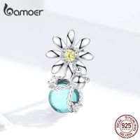 Bamoer Fireflies and Daisy Charm 925 Silver