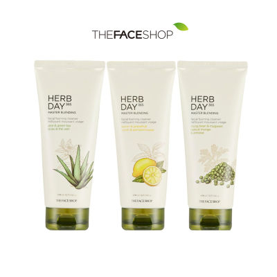 [พร้อมส่ง/ของแท้] โฟมล้างหน้า THEFACESHOP HERB DAY 365 FOAMING CLEANSER รวมทุกสูตร the face shop