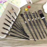 【YF】 Artsecret New Arrival  940 Watercolor Painting Brush 13/Set Organic Blue Squirrel Horse Hair Fashion Wooden Handle Art Supplies