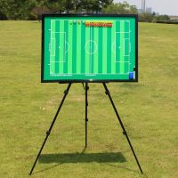 Football Magnetic Tactical Board Coaching Trainning Referee Game Tactic Board Tripod Double-sided Display Teaching Board