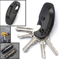 【CW】1 Pcs Aluminium Smart Key Wallet Holder Organizer Keys Clip Folder Edc Outdoor Portable Pocket Tools With Back Clip KeychainTH