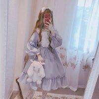 Lolita Dress for Women Kawaii Girls Palace Bow-knot Stiching Japanese Style Vestidos Noble Sweet Gothic Party Robe Renaissance