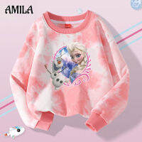 AMILA เสื้อสเวตเตอร์มัดย้อมสำหรับผู้หญิง,เสื้อสเวตเตอร์แขนยาวสำหรับฤดูใบไม้ผลิและเด็กในฤดูใบไม้ร่วงเสื้อผ้าสำหรับฤดูใบไม้ร่วง