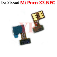 10ชิ้น Asal untuk Xiaomi Mi Poco X3 NFC Jarak เซนเซอร์ Cahaya Ambien Flex Bagian Penggantian Kabel