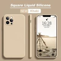 เคส2020 Untuk 13 11 12 Pro Max Mini Kes Rasmi Square Cecair Kes untuk XS MAX XR 6 S 7 8 Plus SE