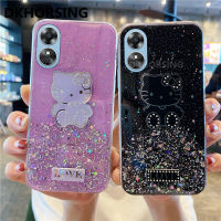 DKHORSING โปร่งใสดาวเคสโทรศัพท์แวววาว OPPO A78 5G ปลอกแมวการ์ตูนน่ารักนุ่มเคสมือถือ Oppo A78 2023