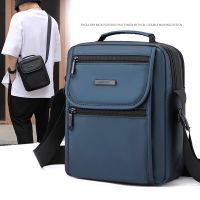 Summer New Mens Vertical Shoulder Messenger Bag Handbag Leisure Outdoor Multi-Layer Travel Bag Big Capacity Bag Bag Tide