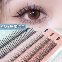 2023 การต่อกิ่งขนตานางฟ้า Yu Xin a พิมพ์ Fishtail Net Red Mixed Pack Natural Simulation Eye Fake Eyelashes คลัสเตอร์หญิงเดี่ยว