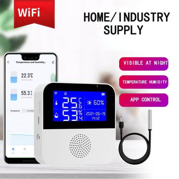 XZD92245 Home Supply Alexa Google WiFi Smart Alarm Temperature Humidity