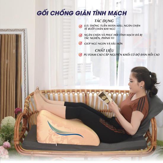 Gối điều trị giãn tĩnh mạch yorokobi- kích thước 55 48 25cm - ảnh sản phẩm 3