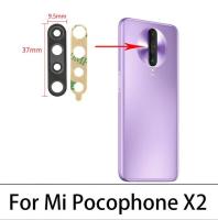 2ชิ้นกล้องหลังเลนส์กระจกที่ครอบสำหรับ Xiaomi Poco F3 5G Poco X2 F2 X3 M3 X4 M4 Pro GT 5G F1 M3 Redmi K40 K30 Pro พร้อมกาว