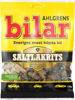 Ahlgrens Bilar Saltlakrits 130g Salty Liquorice Candy