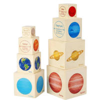 Solar System for Kids Wooden Puzzle Toy Solar System Model Science Toys Montessori Planets Science Educational Puzzle Toys for Kids Gifts awesome