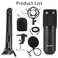 BM-800 Hanging Microphone Kit, Live Broadcast Recording Large Diaphragm Condenser Microphone Set BM-800 ชุดไมโครโฟนแขวน, ถ่ายทอดสดการบันทึกไมโครโฟนคอนเดนเซอร์ไดอะแฟรมขนาดใหญ่