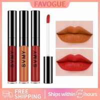 Laneila SVMY 6สีลิปเคลือบริมฝีปากลิปสติกเหลวส่องแสงลิปสติกถ้วยไม่ติด