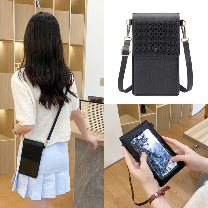 mini-cell-touching-bag-window-clear-screen-mobile-body-phone