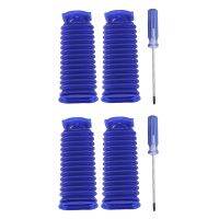 4X Drum Suction Blue Hose Fittings for V7 V8 V10 V11 Vacuum Cleaner Replacement Parts with Screwdriver