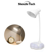 Book Reading Light USB Rechargeable LED Base with Atmosphere Light Touch Operation 3 Brightness Flexible Dimmable Read Lamp