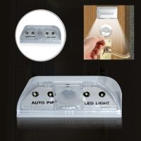 ✢□ LED Door Lock Cabinet Induction Small Night Light PIR Infrared IR Wireless Door Lock Lamp Auto Motion Sensor Keyhole Light