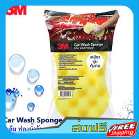 ส่งฟรี 3M  ฟองน้ำล้างรถ อเนกประสงค์ Car Wash Sponge เก็บปลายทาง ส่งไว