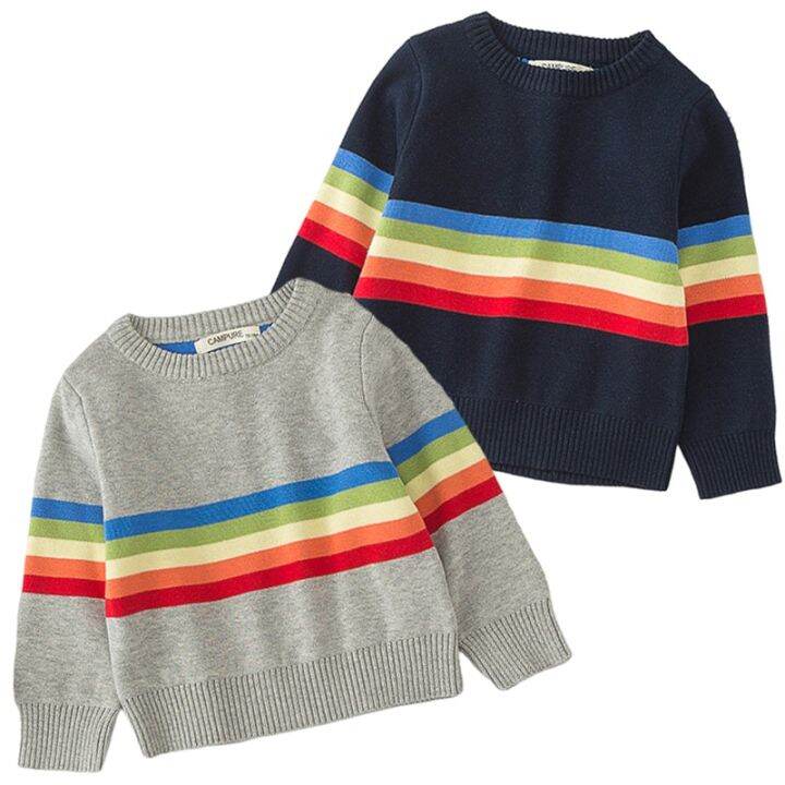 2023-kids-sweaters-winter-childrens-sweater-rainbow-striped-girls-boys-kint-sweaters-autumn-baby-warm-wool-tops-kids-clothes