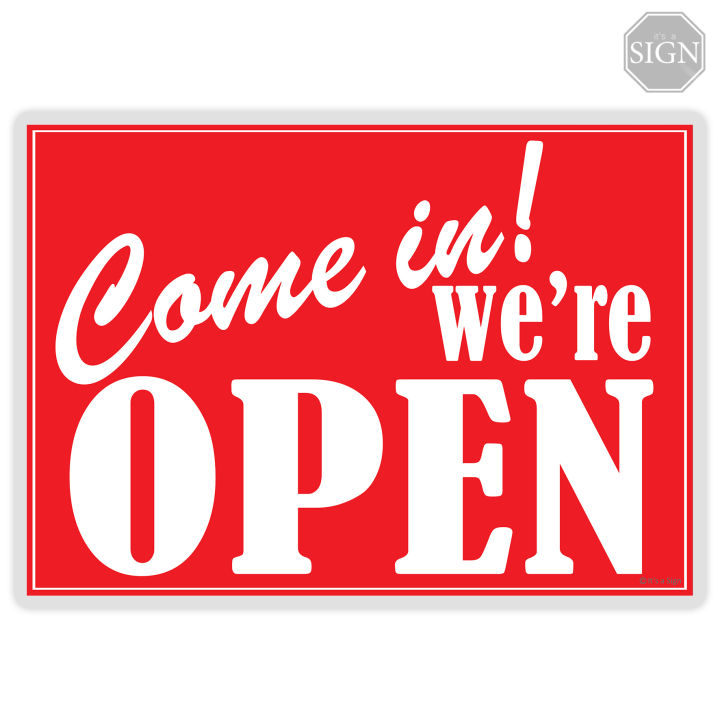 Come In We're Open - Laminated Signage - A4 Size | Lazada PH