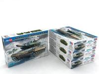 Hoyboss ชุดประกอบโมเดล82402 1/35 German Leopard 2 A5/A6ถัง