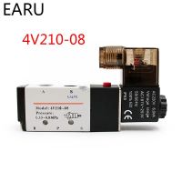 QDLJ-1pc 4v210-08 G1/4" 2 Position 5 Port Air Solenoid Valves Pneumatic Control Valve Dc12v 24v Ac 110v 220v Factory