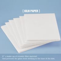 1 Set Glass Fusing Paper 0.1cm Thickness Lining Papers Pottery Ceramics Tool Ceramic Fiber Square Household Tools Microwave Kiln