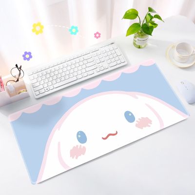 Kawaii Cartoon Big Ear Dog Mouse Pad Table Mat Office Student Gaming Thickened Large Writing Pad Non-slip Cushion 80x30cm