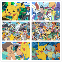 35/300/500/1000ชิ้นจิ๊กซอว์เด็กปริศนาไม้การ์ตูน Pokemon จิ๊กซอว์ของเล่นของเล่นปริศนาเพื่อการศึกษาสำหรับของขวัญเด็ก