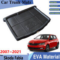 รถ Trunk Mats 3D วัสดุ EVA สำหรับ Fabia อุปกรณ์เสริม2007 ~ 2021 2018รถด้านหลังถาด Trunk Mat ด้านหลังแผ่นอุปกรณ์เสริม