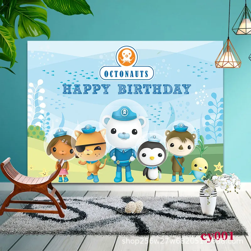 Kid's Toy Octonauts theme party background anime cartoon vinyl backdrop  decoration party supplies decoration suitable for children Age 3+ birthday  party Supply | Lazada PH