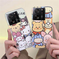 Xiaomi เคสโทรศัพท์รูปตัวการ์ตูนน่ารัก13T Pro/ 13T เคส Xiaomi13T เคสนิ่มโปร่งใสกันกระแทกสไตล์ใหม่ฝาครอบ Mi 13TPro