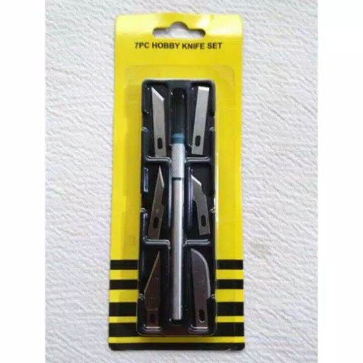 Pisau Piso Ukir Set 7 Pieces 7pc Hobby Knife Set Set Pisau Ukir Seni