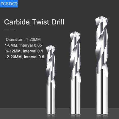 【DT】hot！ Carbide Twist Bits Tungsten Bit 1-20mm Metal Working Milling Cutter Tools HRC58