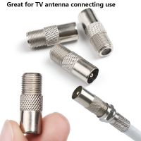 10pcs/lot F-Type Coaxial Female to RF TV Aerial Male Adapter Connector Plug Satellite Coax Connector Data Sync cable Connectors