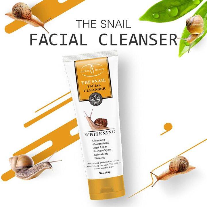 Aichun Beauty THE SNAIL FACIAL CLEANSER 100g | Lazada PH