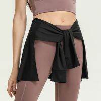 Gym Skirt Wrap Covering Buttocks Workout Fitness Wear Dance Ballet Skirts for Women Sport Yoga Dress Short Thigh Cover Skirt