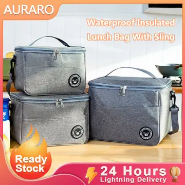 Shoulder Bag Black Lunch Box Sling Bag, for Office