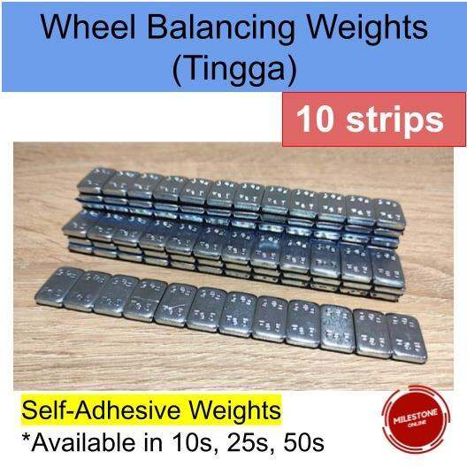 Wheel Balancing Weights (10 strips) Tingga Adhesive led Lazada PH
