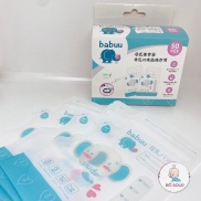 Túi trữ sữa Babuu Baby Nhật Bản 100ml, 250ml hộp 50 chiếc có vòi rót sữa